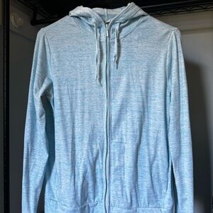 Gildan Sky Blue Zip-Up Hoodie
